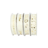 Hot Snow Gauze Ribbon - 2.5cm x 10 Yards - Cake Decoration Band & Bouquet Ribbon