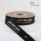 Waterproof Ribbon Flower Strap 2.5cm x 42 Yards - DIY Bouquet Ribbon