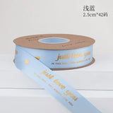 Waterproof Ribbon Flower Strap 2.5cm x 42 Yards - DIY Bouquet Ribbon