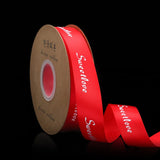 2.5cm Flower Ribbon Roll - 50 Yards Decorative Binding Cake Baking Sweet Ribbon