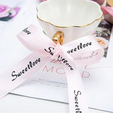 2.5cm Flower Ribbon Roll - 50 Yards Decorative Binding Cake Baking Sweet Ribbon