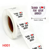 500pcs Baked with Love Round Sticker Scrapbook Envelope Seal Gift Decoration