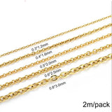 Stainless Steel Cross Chains for DIY Jewelry Making Accessories