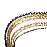 2-5m Stainless Steel Necklace Chains Bulk Chain for DIY Jewelry Making