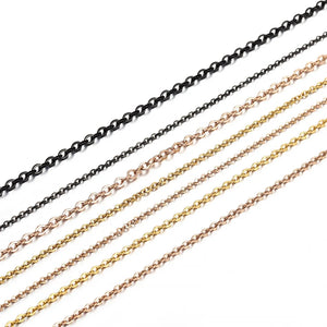 2-5m Stainless Steel Necklace Chains Bulk Chain for DIY Jewelry Making