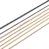 2-5m Stainless Steel Necklace Chains Bulk Chain for DIY Jewelry Making