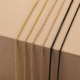 Stainless Steel Necklace Chains Bulk Link Chains for DIY Jewelry Making