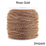 Stainless Steel Necklace Chains Bulk Link Chains for DIY Jewelry Making