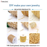 14k Plated Thin Chains for Jewelry Making DIY Necklace Bracelet