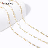 14k Plated Thin Chains for Jewelry Making DIY Necklace Bracelet