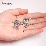 18K Plated Striped Cut Flower Beads Spacer Beads Bulk