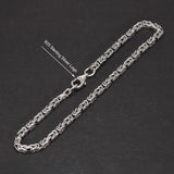 2.5mm S925 Sterling Silver Braided Bracelet Vintage Punk Style Men's Jewelry