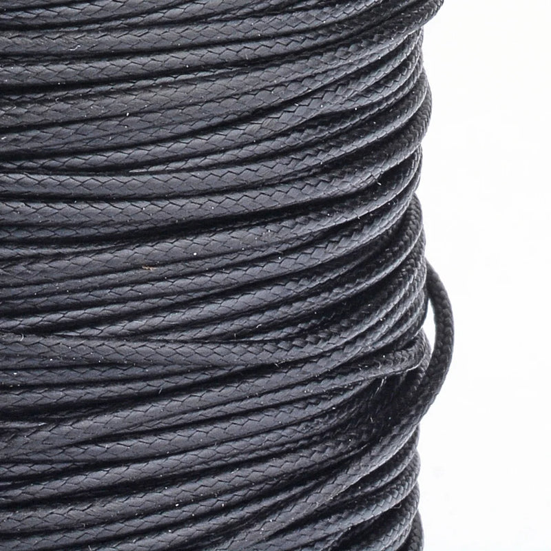 2.5mm Braided Waxed Polyester Cords for Jewelry Making DIY 80m/roll