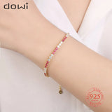 2.5mm CZ Tennis Bracelet 925 Silver 18K Plated Fine Jewelry
