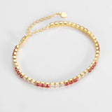 2.5mm CZ Tennis Bracelet 925 Silver 18K Plated Fine Jewelry