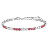 2.5mm CZ Tennis Bracelet 925 Silver 18K Plated Fine Jewelry