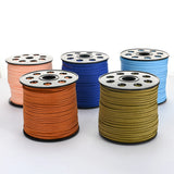 2.5mm Double Sided Suede Braided Cord Velvet Leather Beading