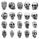 Skull Head Beads Charms for Men Bracelet Making