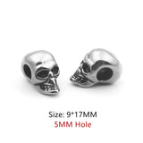 Skull Head Beads Charms for Men Bracelet Making
