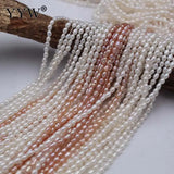 2.5mm Round Pearl Beads Pink/Purple/White for DIY Jewelry