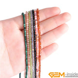 2.5mm Faceted Cube Spacer Beads Chakra Opal Malachite Labradorite Moonstone
