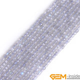 2.5mm Faceted Cube Spacer Beads Chakra Opal Malachite Labradorite Moonstone