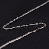 Real S925 Sterling Silver Popcorn Chain Pendant Necklace