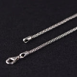Real S925 Sterling Silver Popcorn Chain Pendant Necklace