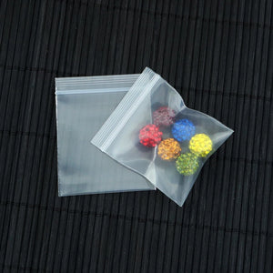 100pcs/lot 2.5x3.5cm Clear Jewelry Ziplock Bags