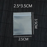100pcs/lot 2.5x3.5cm Clear Jewelry Ziplock Bags