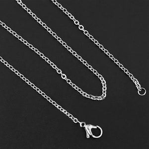 Stainless Steel Cross Chain Necklace with Lobster Clasp