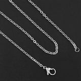 Stainless Steel Cross Chain Necklace with Lobster Clasp