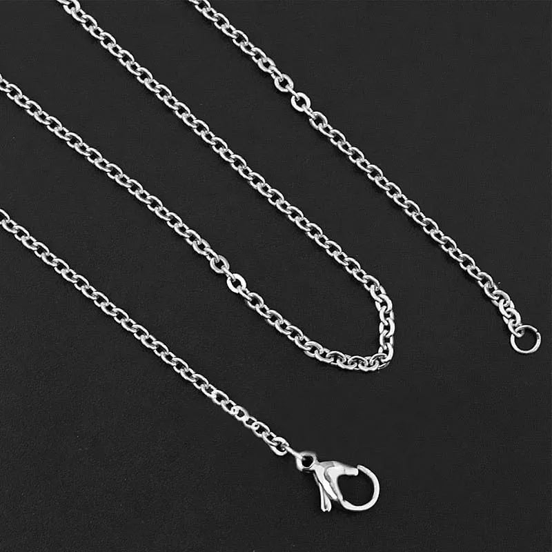 Stainless Steel Cross Chain Necklace with Lobster Clasp