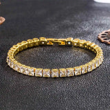 2-6.5mm Moissanite Tennis Bracelet Platinum 925 Silver