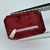 2.60ct Ruby Emerald Cut 8.5x6.1mm Loose Gemstone