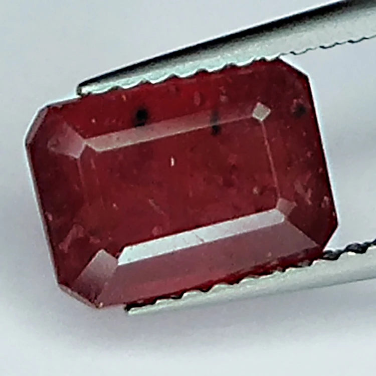 2.60ct Ruby Emerald Cut 8.5x6.1mm Loose Gemstone