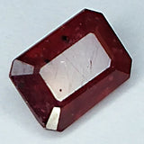 2.60ct Ruby Emerald Cut 8.5x6.1mm Loose Gemstone
