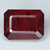 2.60ct Ruby Emerald Cut 8.5x6.1mm Loose Gemstone