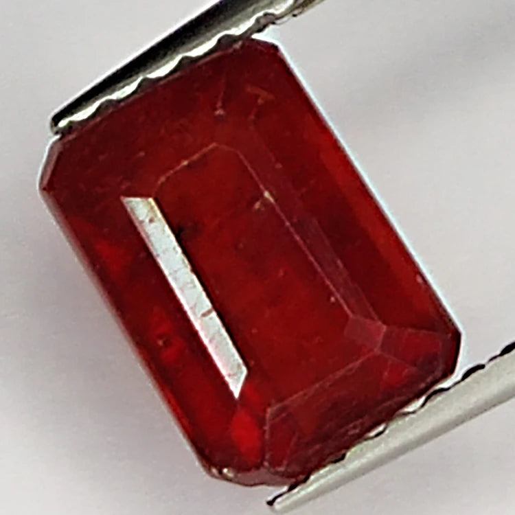 2.60ct Ruby Emerald Cut Loose Gemstone