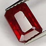 2.60ct Ruby Emerald Cut Loose Gemstone