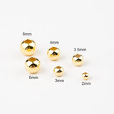 925 Sterling Silver Beads 2-6MM Round Smooth Jewelry Beads
