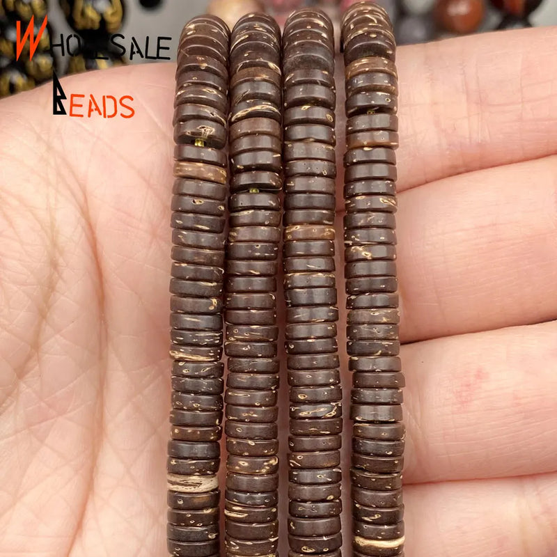 Natural Coconut Shell Stone Chips Gravel Beads for Jewelry Making DIY