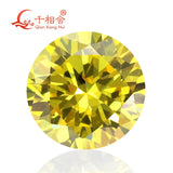 2.6-6mm Round Brillion Cut CZ Stone - Various Colors
