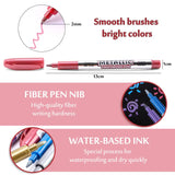 6pcs Metallic Waterproof Marker Pens Silver 2mm Resin Artist Drawing Pen