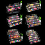 Clear Acrylic Liquid Pigment Bottles Storage Box Organizer Nail Polish Rack