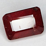 2.75ct Ruby Emerald Cut 8.3x5.7mm Gemstone