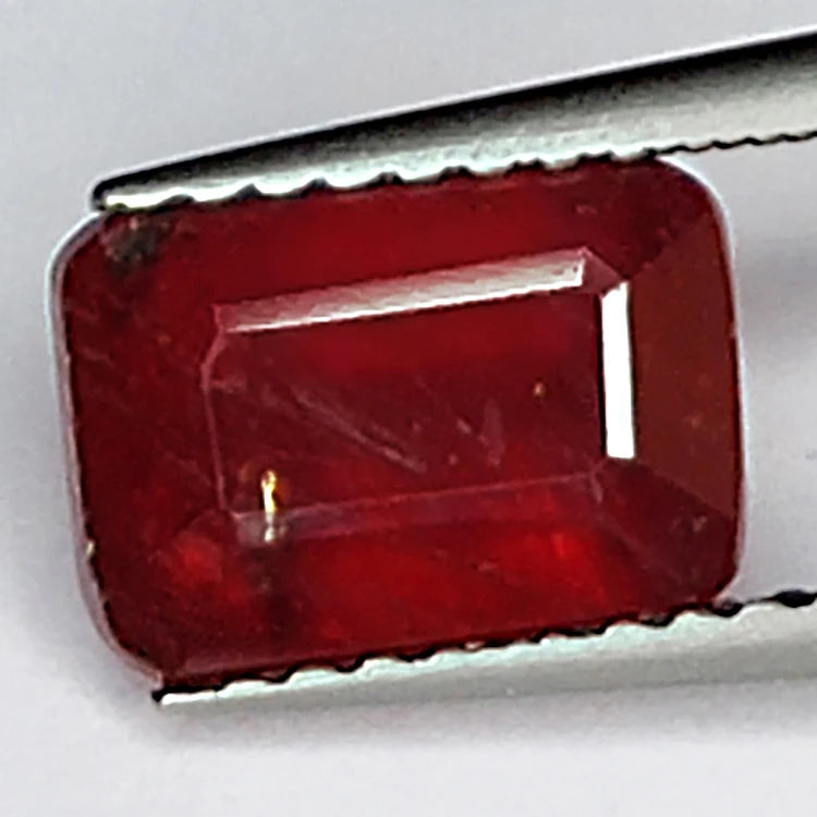 2.75ct Ruby Emerald Cut 8.3x5.7mm Gemstone