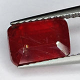 2.75ct Ruby Emerald Cut 8.3x5.7mm Gemstone