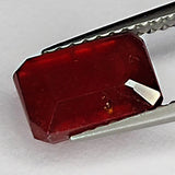 2.80ct Ruby Emerald Cut Loose Gemstone