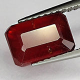 2.80ct Ruby Emerald Cut Loose Gemstone